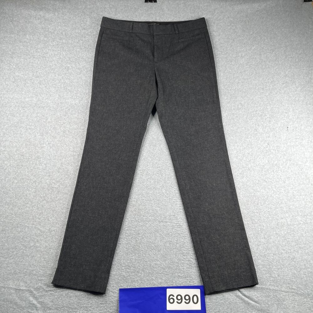 Banana Republic Sloan Pants Womens Size 8L Gray Casual Classic Office